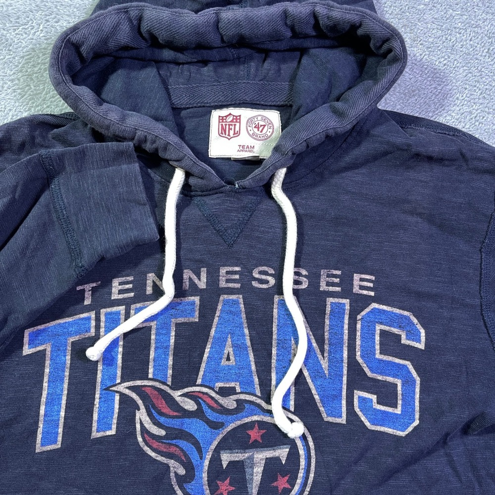 NFL Tennessee Titans NFL Team Apparel Hoodie Women's Large Navy Blue Pullover